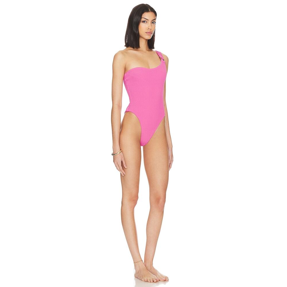 Revolve More to Come Women's Manaia One Piece One Shoulder Bathing Suit Size S